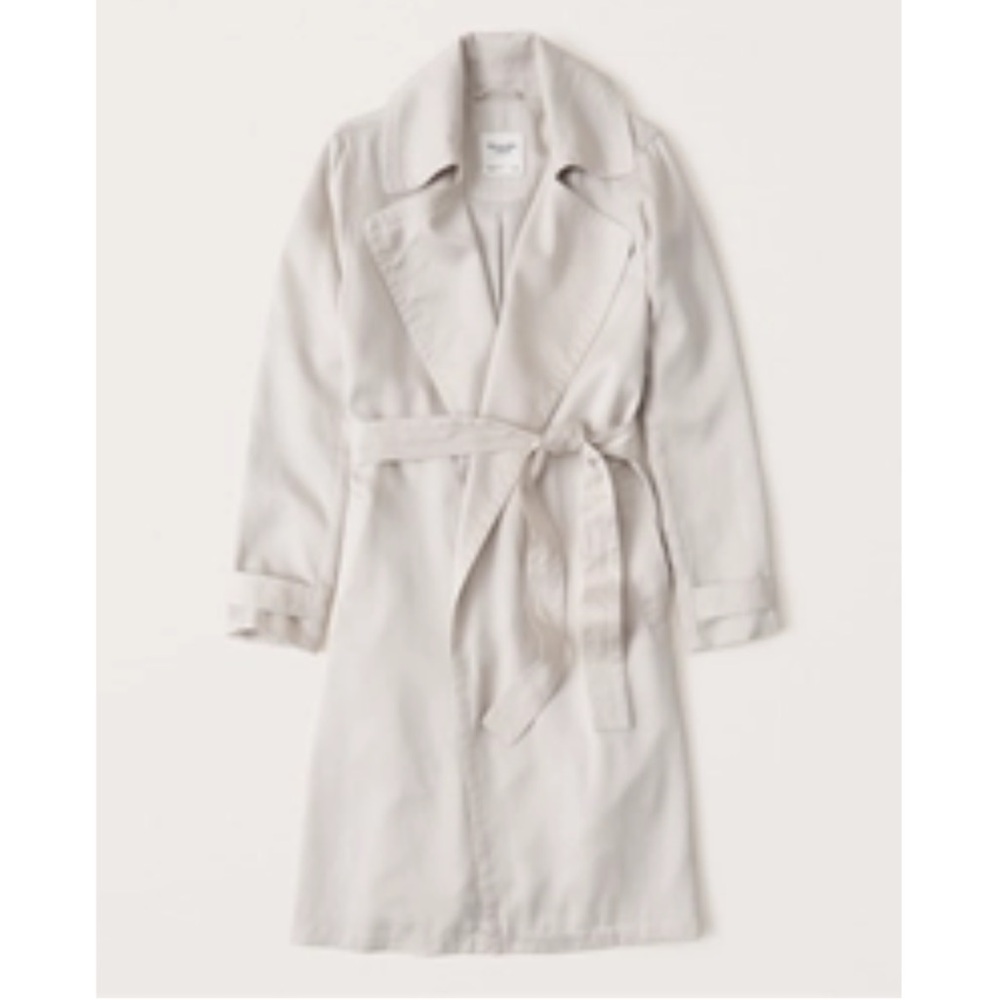 Abercrombie women’s drapey open trench coat